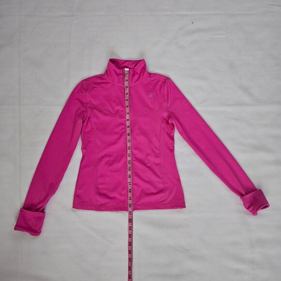 Gap Fit DRY Girls Happy Pink Activewear Full Zip Running Track Jacket Size Large - Picture 14 of 16